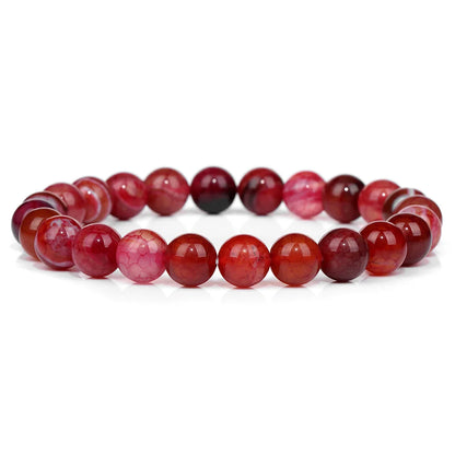 Red Dragon Agate Bracelet